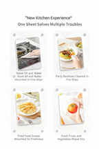 Hearttex Kitchen Towel, Food Oil-Absorbing Paper, for Cleaning and Wiping,3bag/Pack