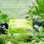Hearttex Green tea series  Facial Tissues 150 sheets/pack 5 Packs/1 Bag